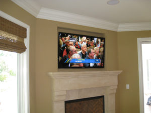 HDTV Installation Above Fireplace